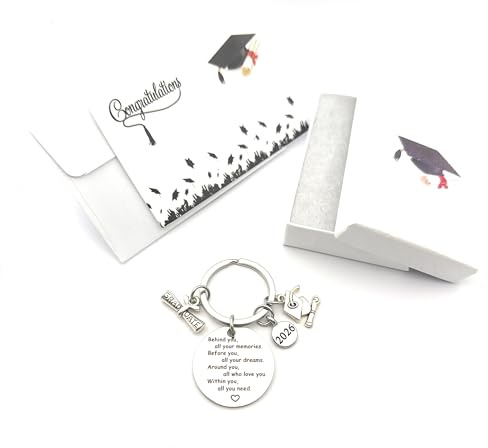 Libby's Market Place Graduation 2026 Diploma and Mortar Board Keyring with Gift Box and Gift Card