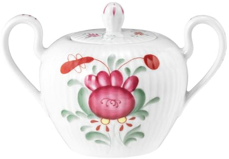 Königlich Tettau Porzellan Amina Ostfriesenrose Zuckerdose 0,23 l