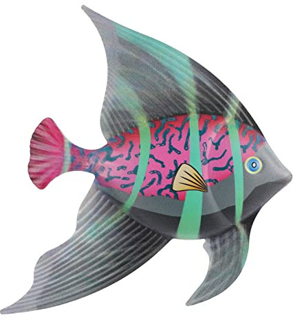 Pesce in Ferro Battuto Appeso a Parete Ornamento D'epoca Decorazioni Da Appendere All'aperto Scultura Di Pesce in Metallo Ornamento Domestico Bicchiere Piscina 3d Ferro Da Stiro