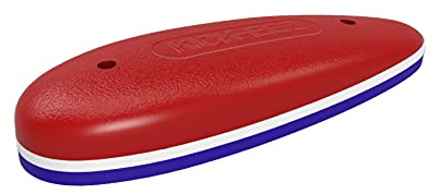 KICK-EEZ Rocker Grind-to-Fit Recoil Pad - Screw-On Sorbothane Buttstock Pad for Shotguns & Rifles - USA Patriot (Red/White/Blue) - Made in USA