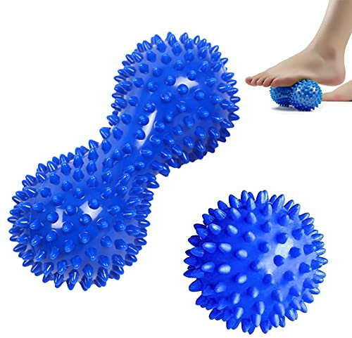 PHIEZC Igelball,Igelkugel,Fußmassage,Massageball,Akupunkturpunktmassage,Rückenmassage,Selbstmassage,Rollmassage Lassen Sie Ihren Körper entspannen(2 Stück)