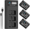 Homesuit NP-FW50 Akku 1300mAh und LCD Ladegerät Kit für Sony Alpha A6000 A6300 A6400 A6500 ZV-E10 7RM2 A7SM2 A7M2 A7 II A7R II A7S II A55 A5000 A5100 A3000 RX10 II III IV NEX-3/5/6/7 NEX-F3 Kamera