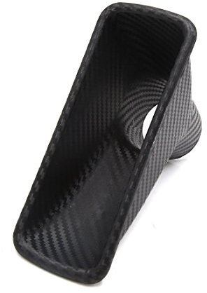 Ruilogod Motif de fibre de rectangle de la voiture en forme de turbo turbine d'entrée de tuyau de tuyau