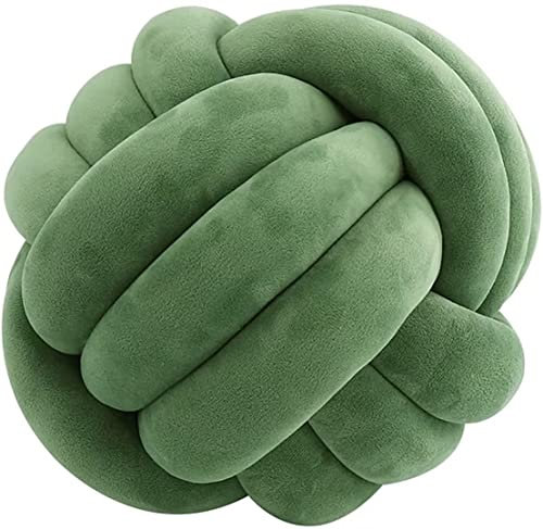 Evimstil Knotenkissen, Couchkissen, Sofa Kissen, Knoten-Ball-Kissen, Deko Zierkissen, Geknotetes Kissen für Sofa, Rund Knoten Kissen, Deko Knoten, Knot Pillow Ball,27cm/10.6 in