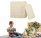 ABEST Boîte de tri en bois à 4 plateaux pour Blocs de construction, rangement des blocs de construction, 3 tailles différentes de trieurs de blocs de construction, rangement des blocs de Lego