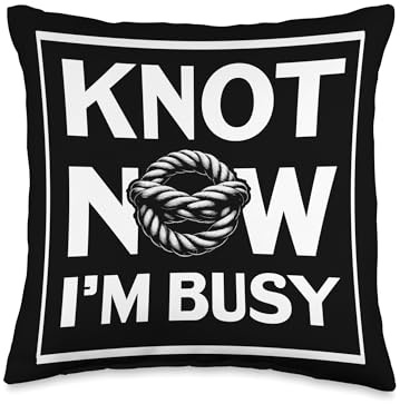 Knotting Knot Looping Twisting Knot Tying Throw Pillow