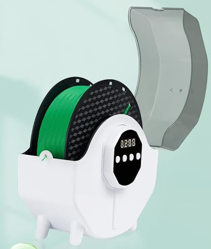 McbeAn 3D-Drucker-Filament-Trocknerbox, Filament-Dehydrator, 3 Temperaturstufen, Feuchtigkeits- Und Staubdicht, Gleichmäßige Erwärmung Und Schneller Temperaturanstieg, Für PLA, ABS, PETG, PVA, EPA CF