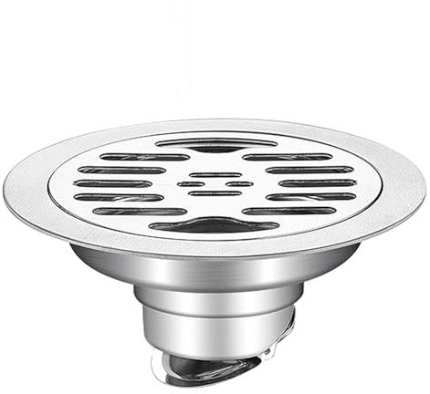 Drenaje de Ducha redondo de Acero Inoxidable, Desagüe de Suelo, Cuarto De Baño Anti-Olor Drain, Con Filtro Extraíble, Para Cuarto de Baño Cocina,Drenaje Rápido. (12x12cm)