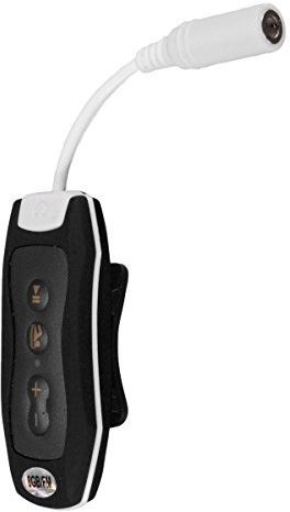 dissot Lettore MP3 da 8 GB, per nuoto, immersioni subacquee, spa + radio FM impermeabile, colore: nero