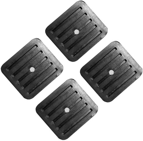 4 Pcs Washing Machine Anti Vibration Pads, Square Non Slip Anti Vibration Mat Black Rubber Vibration Feet for Washing Machine Dryer Shock-absorbing Washer Machine Feet Pad (71mm*71mm)