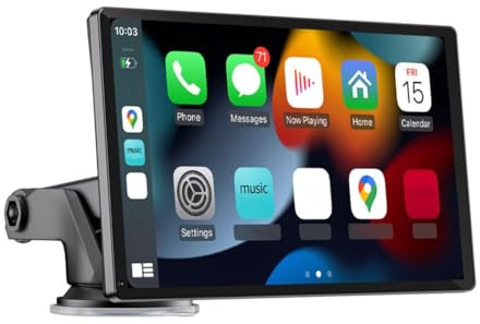 Jasaly Universal 9inch Car Radio Multimedia Video Player Wireless Carplay and Wireless Android Easy Install Easy to Use