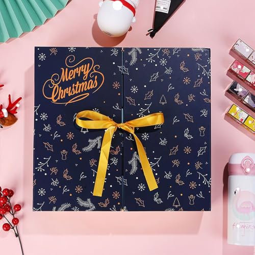 r24 Griglie Calendario dell'Avvento vuoto di Natale, calendario dell'Avvento, 24 scatole vuote per calendario dell'Avvento, scatole regalo per la casa, riempibili, conto alla rovescia 24 giorni,