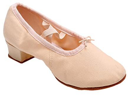 DEARMAMY 1 Paio Scarpe da Ballo Scarpe da Ginnastica da Ragazza Ballerine Antiscivolo per Suole Ballerine con Basso da Yoga per Adulti Suola; Cuoio