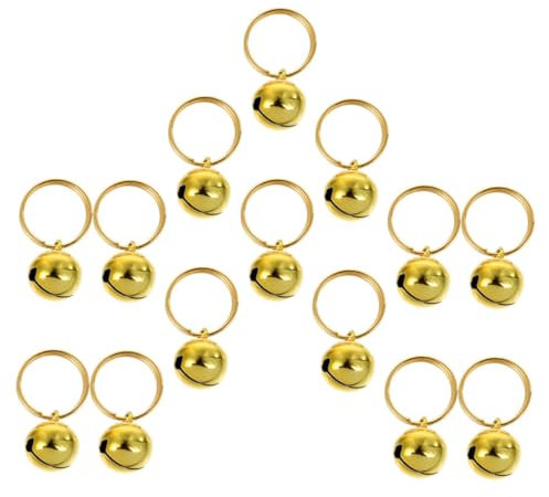 TOPBATHY 3 Sätze Haustier Glocke Weihnachtsglockendekoration Trainingskragen Charme nspiel Weihnachten Christmas Bells Weihnachtsdeko Selbstgemachte Kupfer 14 Stück * 3