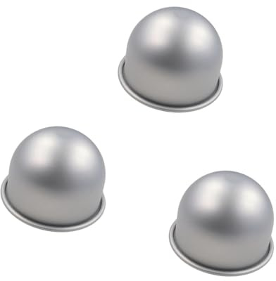 YIBOZI Moldes semicirculares para tartas, molde profesional de aleación de aluminio para pasteles y postres