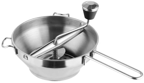 SUPVOX Presse-purée Manuel en Acier Inoxydable Argenté 3 Disques Interchangeables pour Confiture, Légumes et Aliments pour Bébés, Ustensile Cuisine Multifonction, Broyeur Alimentaire