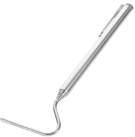 VINTORKY Gancho Retráctil de Acero Inoxidable para Atrapar Serpientes y Reptiles, Herramienta Segura y Plegable Adecuado para Camping y Exploración