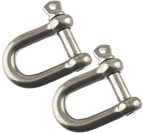 AB Tools 2 Stück 12 mm verzinktem Stahl D-Schäkel Dee Link Chandlery Heben Abschleppen
