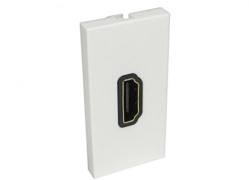 rhinocables Faceplate Frame, Blanking Plate (HDMI Module with Cable) | Customise with Ease: Experience the flexibility of our modular blanking plate; snap in your choice of modules like USB A