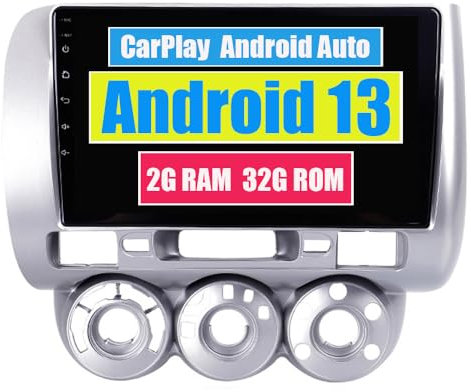 RoverOne Autoradio GPS für Honda Fit Jazz 2004 2005 2006 2007 mit Android Multimedia-Player Navigation Radio Stereo Touchscreen Bluetooth WiFi USB Mirror Link