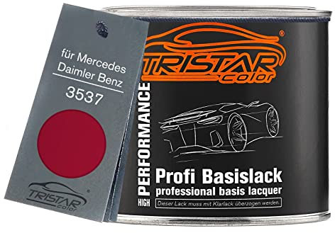 TRISTARcolor Autolack Dose spritzfertig für Mercedes/Daimler Benz 3537 Purpurrot/Purple Red Basislack 0,5L