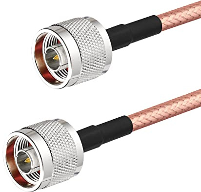 Superbat N hane till N hane RG142 hög effekt låg förlust koaxialkabel 3ft koaxialkabel för duplexerförstärkare repeater cell boosters antennsystem etc