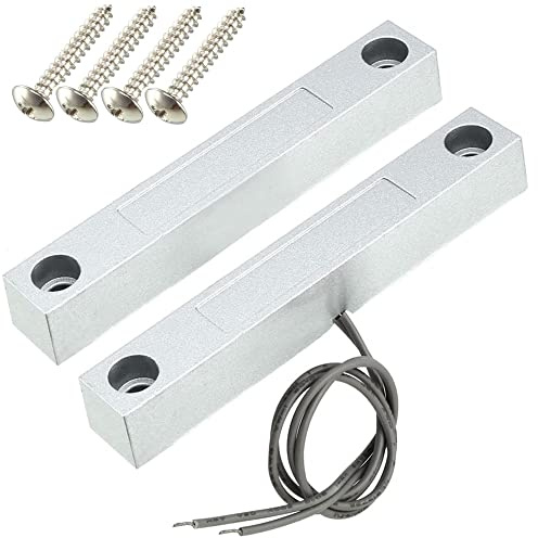 Gebildet Home Security Kabelgebundener Rolltorkontakt, magnetischer Reed-Schalter, Magnet in der Nähe – Stromkreis verbinden, Magnet entfernt – Stromkreis unterbrechen, Anwendungen MC-58