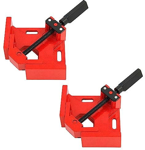 Juego de 2 escuadras sargento en angulo para soldar esquinas (compatible con metales), 68 mm