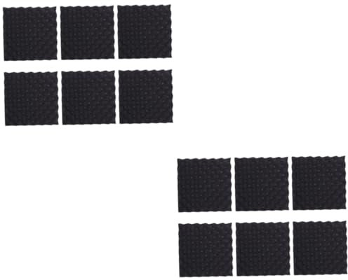 Gatuida 12pcs Egg Crate Foam Pad Soundproofing Foam for Outdoor Insulation Black