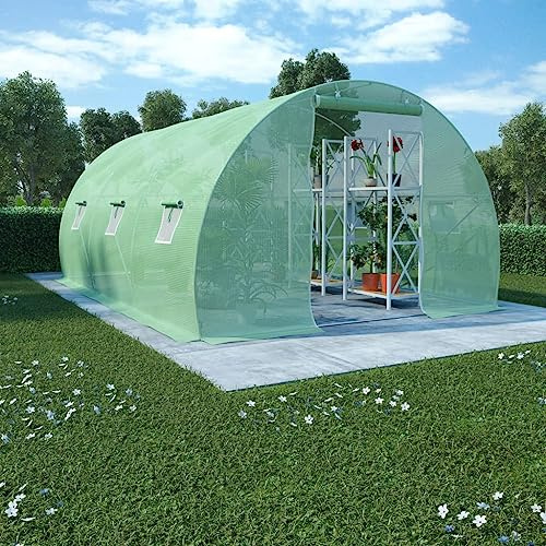 Générique Serre 13,5 m² 450x300x200 cm,Maison & Jardin,Pelouses & Jardins,Jardinage,Serres de Jardin,25 kg,Vert,45535