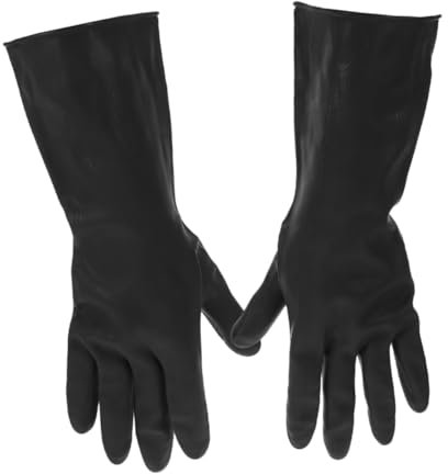 Beavorty 1pair Thickened Reusable Kitchen Gloves for Dishwashing and Cleaning Non- Rubber Housework Gloves for Household Tasks