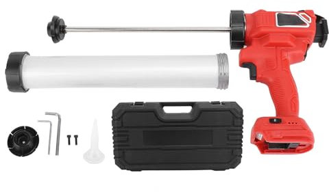 Electric Caulking Tool Dripless Brushless Motor Dual Power 6 Speed Control Battery Operated Electric Glass Glue Caulking Device for Floor Joints, Pavement Joints