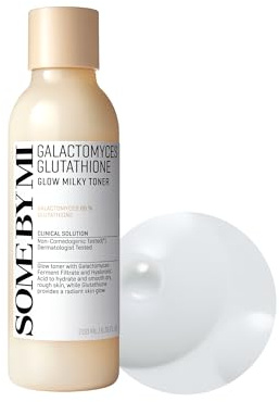 SOME BY MI Galactomyces Glutathione Glow Milky Toner – 200ml – Tónico lechoso coreano hidratante e iluminador con glutatión y vitamina C – Piel radiante y suave – Cuidado coreano