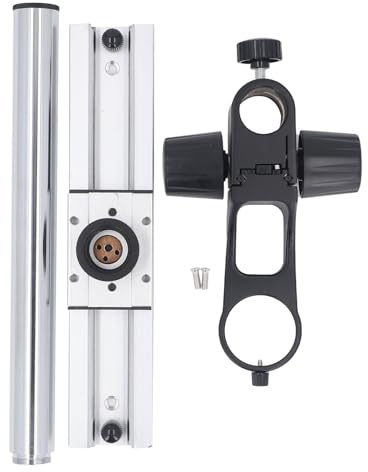Säule Verstellbarer Mikroskopständerhalter mit 32 Mm Durchmesser, Wissenschaftlicher Mikroskopständer aus Aluminiumlegierung mit 295 Mm Gleitschiene, 300 Höhe für