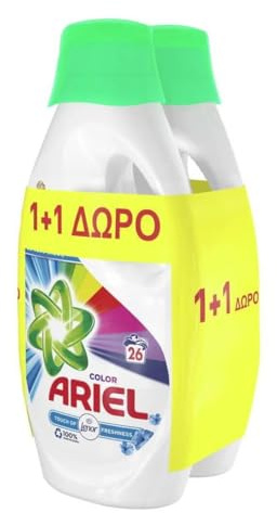 Ariel Flüssigwaschmittel - Color Touch of Lenor Freshness - Duopack (2x 1430 ml / 26 Waschgänge)