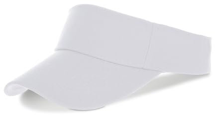 Casquette Visière Femme, Visiere Casquette Anti UV Femme, Casquette Visière Sport, Visor Cap, Convient aux Jeux De Ballon, à la Course à Pied et Autres Activités de Plein Air des Adolescents (Blanc)