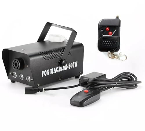 CHIMHOON 500W Nebelmaschine, Stage Haze Effekt DJ Disco Party Mit Fernbedien Rauchmaschine, für DJ Disco Party, Halloween, Weihnachten, Hochzeitsfeiern & Bühnenauftritte