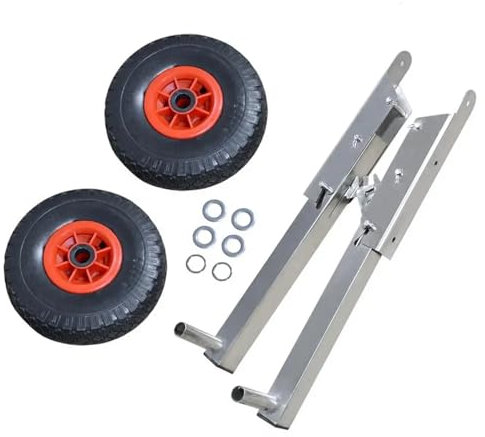 AYWTIUN Slipräder for Schlauchboote, Slipräder for Boote, Slipräder for Schlauchboote, zusammenklappbare Slipräder for Außenbordmotoren für Boote