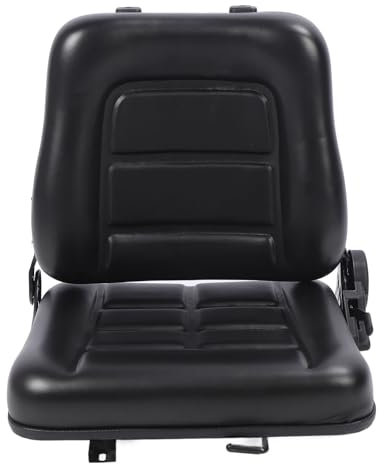Fafeicy Sedile del Rasaerba, Sedili del Trattore Sostituzione Migliorata Comfort Facile Resistente all'angolo Versatile Regolabile con un Micro Interruttore per Telehandler (Senza bracciolo)