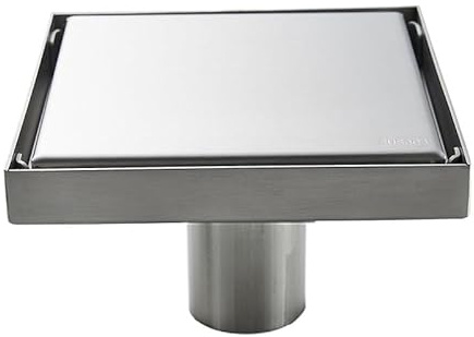 Siphon de vidange de sol invisible pour salle de bain filtre à déchets carré 20-50 cm filtre de vidange de douche extérieur cuisine accessoires brosse 6,8 x 50 cm anti-obstruction facile à nettoyer