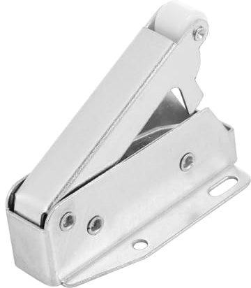TOBBOMEY 6 pièces Loquets à Ressort Automatiques avec Vis Serrure Pression Ouverture Facile pour Portes Armoire et Placard sans Poignée Mécanisme Silencieux et Ergonomique