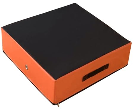 Gralara Almohadilla para Barra Tapete Silenciador de Caídas Colchoneta de Protección para Piso Alfombrilla para Ejercicio Indoor Fabricada con Superfic, Naranja, Individual