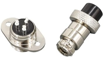 1 PCS Aviation Socket Plug GX16-2/3/4/5/6/7/8/9/10P 16MM Rhombus Flange Seat DF16 Series Column Connector HCHDTDT(Plug,GX16 3P)