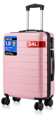 Shavont Handgepäck Koffer 55x40x20 cm, Ryanair Kabinentrolley mit 4 Rollen