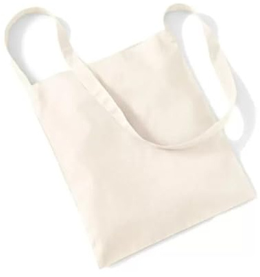 CREATIV DISCOUNT Baumwolltasche, Wurfbeutel mit Schulterriemen, 34x40 cm