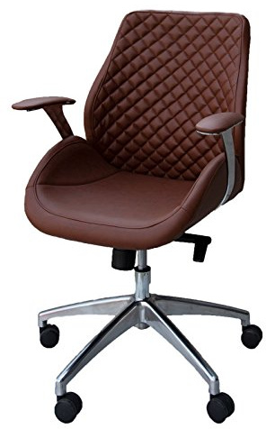Lüllmann Bürodrehstuhl Pantera Chefsessel, braun, ClassicCarSeat | Designer Drehstuhl, 212625