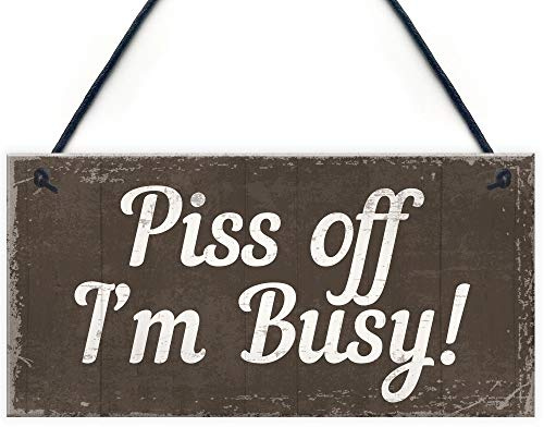 Red Ocean DO NOT DISTURB Polite Notice Hanging Plaque Wall Door Man Cave Do Not Enter Men Sign