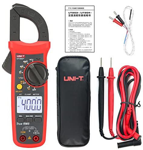 UNI-T UT202+ Multimetro Auto Range True RMS Mlamp Meter with LCD Display Misuratore di corrente