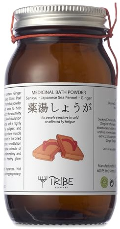 Japanese Bath Powder with Senkyu, Japanese Sea Fennel and Ginger for People Sensitive to Cold or affected by Fatigue
