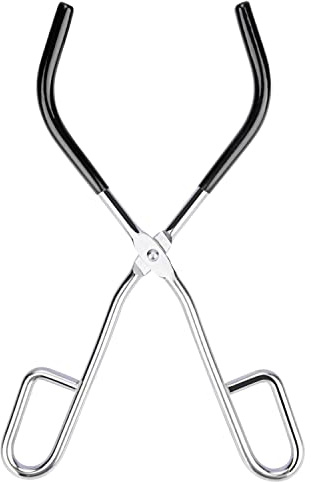 stonylab Beaker Tongs, Laboratory Beaker Clamp Beaker Tongs with Plastic Coated Jaws, 25.5 cm Length